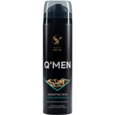 QMEN гель для бритья для чувствительной кожи с экстрактом шалфея и и маслом черного тмина, 200 мл